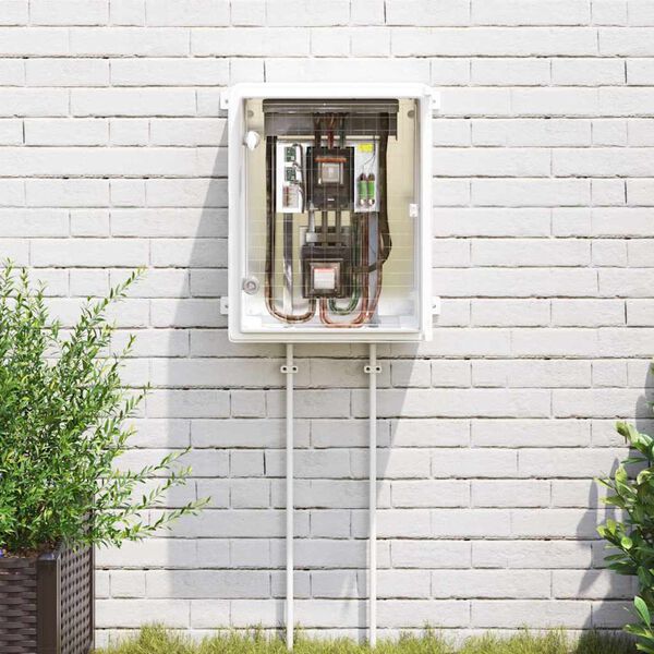 vidaXL Ovl&aacute;dac&iacute; skř&iacute;ň &Scaron;ed&aacute; 40 x 17,5 x 50 cm ABS plast