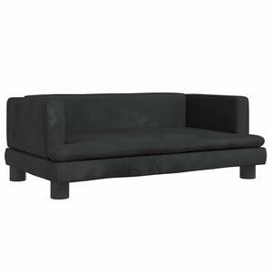 vidaXL Pel&iacute;&scaron;ek pro psy čern&yacute; 80 x 45 x 30 cm samet