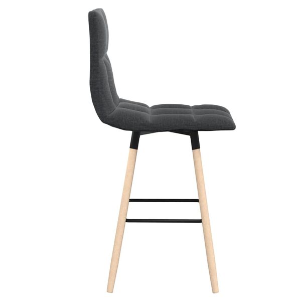 vidaXL Barov&aacute; židle tmavě &scaron;ed&aacute; textil