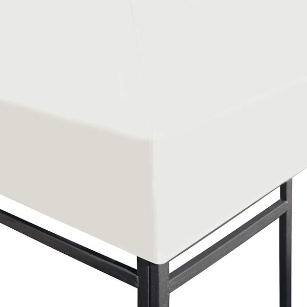 vidaXL Náhradní střecha na altán 310 g/m² 3 x 3 m krémově bílá