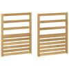 vidaXL Modul opěrek 2 pcs B&iacute;l&aacute; 59 x 4 x 73 cm Masivn&iacute; ak&aacute;tov&eacute; dřevo