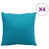vidaXL Pol&scaron;t&aacute;ře na pohovku 4 ks modr&eacute; 40 x 40 cm l&aacute;tkov&eacute;