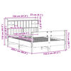 vidaXL Postel s knihovnou bez matrace 150 x 200 cm masivn&iacute; borovice