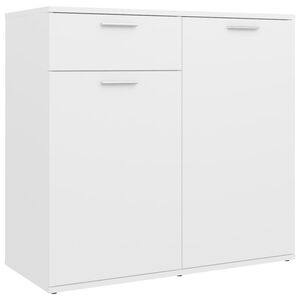 vidaXL Př&iacute;born&iacute;k b&iacute;l&yacute; 80 x 36 x 75 cm kompozitn&iacute; dřevo