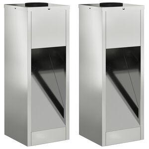 vidaXL Solární LED osvětlení cesty 2 pcs Pozinkovaný Pozinkovaný