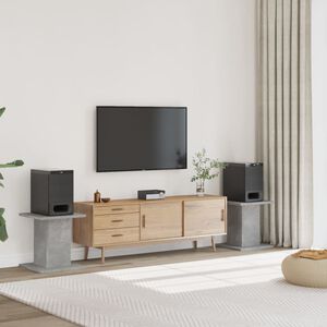 vidaXL Stojany na reproduktory 2 ks betonově &scaron;ed&eacute; 30x30x40 cm kompozit