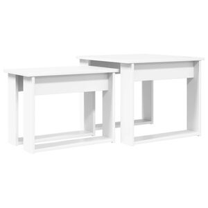 vidaXL Sada konferenčn&iacute;ch stolků 2 ks B&iacute;l&aacute; 50 x 52 x 42 cm