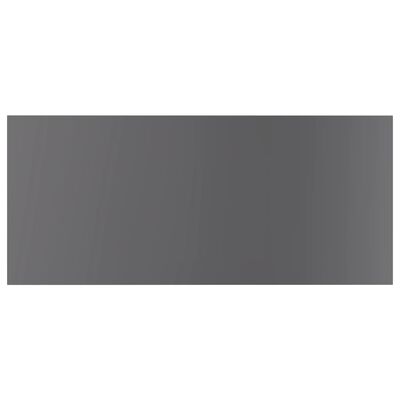 vidaXL Přídavné police 8 ks šedé vysoký lesk 80x30x1,5 cm dřevotříska