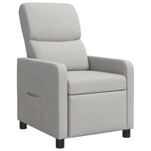 vidaXL Křeslo s funkc&iacute; ležen&iacute; Oblačno &scaron;ed&aacute; Polyester