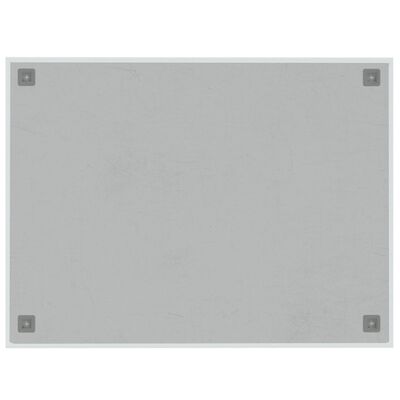 vidaXL Nástěnná magnetická tabule bílá 80 x 60 cm tvrzené sklo