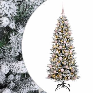vidaXL Uměl&yacute; v&aacute;nočn&iacute; stromek s v&aacute;nočn&iacute;mi koulemi 150 cm 150 LED