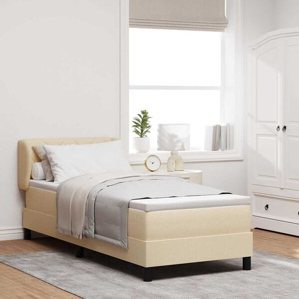 vidaXL Postel s boxspringem s matrac&iacute; Kr&eacute;mov&aacute; 80 x 200 cm textil