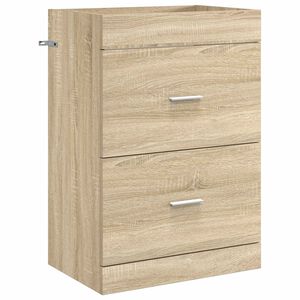 vidaXL Koupelnov&aacute; skř&iacute;ňka pod umyvadlo Dub sonoma 56 x 37,5 x 81 cm