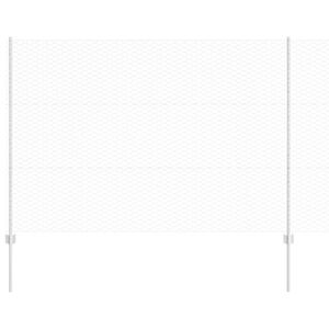 vidaXL Plot s sloupkem Stř&iacute;brn&aacute;