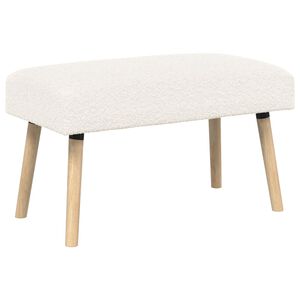 vidaXL lavice Jednobarevn&yacute; Kr&eacute;mov&aacute; 80 x 40 x 46 cm Boucl&eacute;