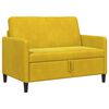 vidaXL Sofa s &uacute;ložn&yacute;m prostorem Žlut&aacute; 122 x 78 x 87 cm Polyester