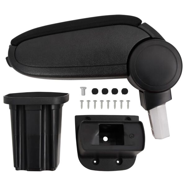 vidaXL Loketn&iacute; opěrka do auta čern&aacute; 12 x 32 x (34&ndash;50) cm ABS