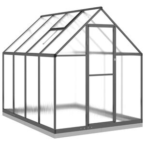 vidaXL Sklen&iacute;k s podkladov&yacute;m r&aacute;mem antracitov&yacute; 224x169x202 cm hlin&iacute;k