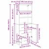 vidaXL Vysok&yacute; bufet Artisanov&yacute; dub 69,5 x 34 x 180 cm kompozitn&iacute; dřevo