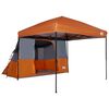 vidaXL Sada Camping Stanů se střechou 2 pcs Oranžov&aacute; Taffeta a Tkanina