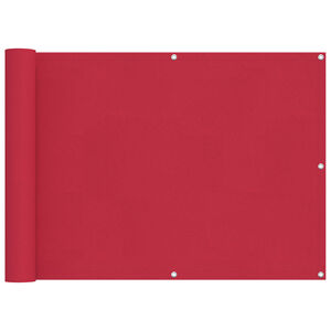 vidaXL Balkonov&aacute; clona 75 x 300 cm Oxford l&aacute;tka Obd&eacute;ln&iacute;kov&yacute; V&iacute;nov&aacute;