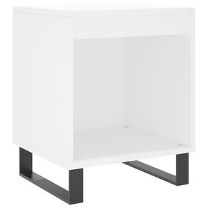 vidaXL Nočn&iacute; stolek b&iacute;l&aacute; 40x35x50 cm kompozitn&iacute; dřevo