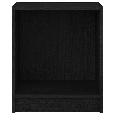 vidaXL Noční stolek černý 35,5 x 33,5 x 41,5 cm masivní borové dřevo