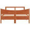 vidaXL R&aacute;m postele s čelem voskově hněd&yacute; 140 x 190 cm masivn&iacute; borovice