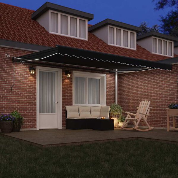 vidaXL Pl&aacute;tno pro mark&yacute;zu s Čern&aacute; 450 &times; 350 cm Polyester