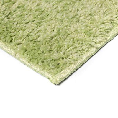 vidaXL Kusový koberec s vysokým vlasem Shaggy 80 x 150 cm zelený