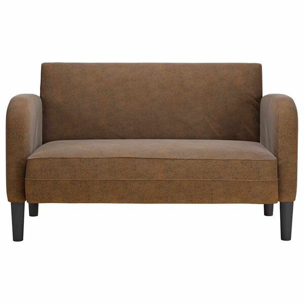 vidaXL Loveseat Sofa hněd&aacute; 110 cm uměl&aacute; kůže