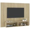 vidaXL Nástěnná TV skříňka dub sonoma 120 x 23,5 x 90 cm dřevotříska