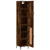 vidaXL Skř&iacute;ň highboard kouřov&yacute; dub 34,5 x 34 x 180 cm kompozitn&iacute; dřevo