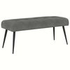 vidaXL Lavice s knofl&iacute;kov&yacute;m pro&scaron;&iacute;v&aacute;n&iacute;m Tmavě &scaron;ed&aacute; 110 x 40 x 46 cm
