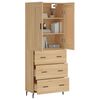 vidaXL Skř&iacute;ň highboard dub sonoma 69,5 x 34 x 180 cm kompozitn&iacute; dřevo