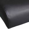 vidaXL Rozkládací pohovka se 2 polštáři umělá kůže polohovatelná černá