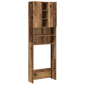 vidaXL Skř&iacute;ňka nad pračku old wood 64 x 25,5 x 190 cm