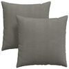 vidaXL Pohovkov&eacute; pol&scaron;t&aacute;ře 2 pcs Světle &scaron;ed&aacute; 80 x 80 cm Žebrovan&aacute; l&aacute;tka