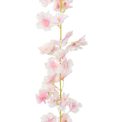 vidaXL Umělé květinové girlandy 6 ks světle růžové 180 cm