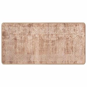 vidaXL Běhoun MARSA B&iacute;l&yacute; 50 x 100 cm Polyester a PVC