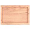 vidaXL Stoln&iacute; deska světle hněd&aacute; 60x40x(2-6)cm o&scaron;etřen&yacute; dub živ&aacute; hrana
