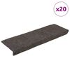vidaXL Schodov&eacute; rohože samolepic&iacute; 20 ks 65 x 21 x 4 cm antracitov&eacute; s obd&eacute;ln&iacute;kov&yacute;m okrajem