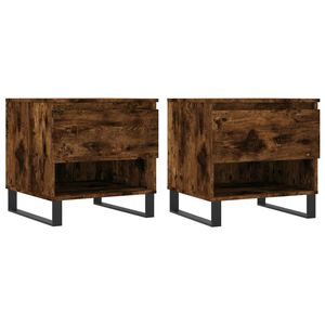 vidaXL Konferenčn&iacute; stolky 2 ks kouřov&yacute; dub 50x46x50cm kompozitn&iacute; dřevo
