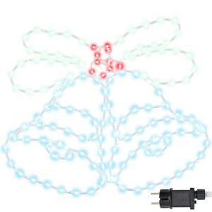 vidaXL V&aacute;nočn&iacute; zvonek s 144 LED diodami V&iacute;cebarevn&yacute; 56 x 46 cm PVC