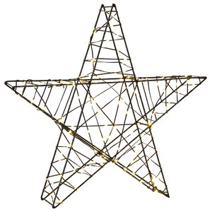 vidaXL 3D v&aacute;nočn&iacute; hvězda 120 LED Tepl&aacute; b&iacute;l&aacute; 55 x 53,5 x 10 cm