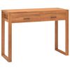 vidaXL Psac&iacute; stůl se 2 z&aacute;suvkami 100 x 40 x 75 cm teakov&eacute; dřevo