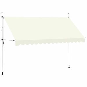 vidaXL Ručně zatahovac&iacute; mark&yacute;za 400 cm kr&eacute;mov&aacute;