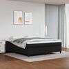 vidaXL Box spring postel s matrac&iacute; čern&aacute; 160x200 cm uměl&aacute; kůže