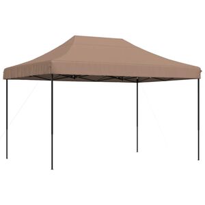 vidaXL Skl&aacute;dac&iacute; party stan pop-up hněd&yacute; 410 x 279 x 315 cm
