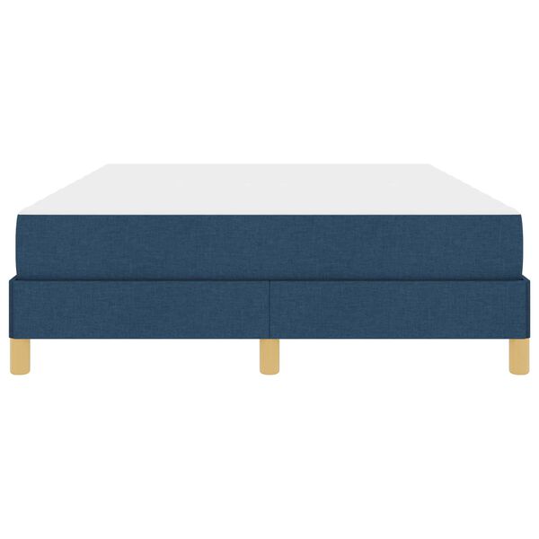 vidaXL Postel s boxspringem s matrac&iacute; Modr&aacute; 140 x 200 cm textil